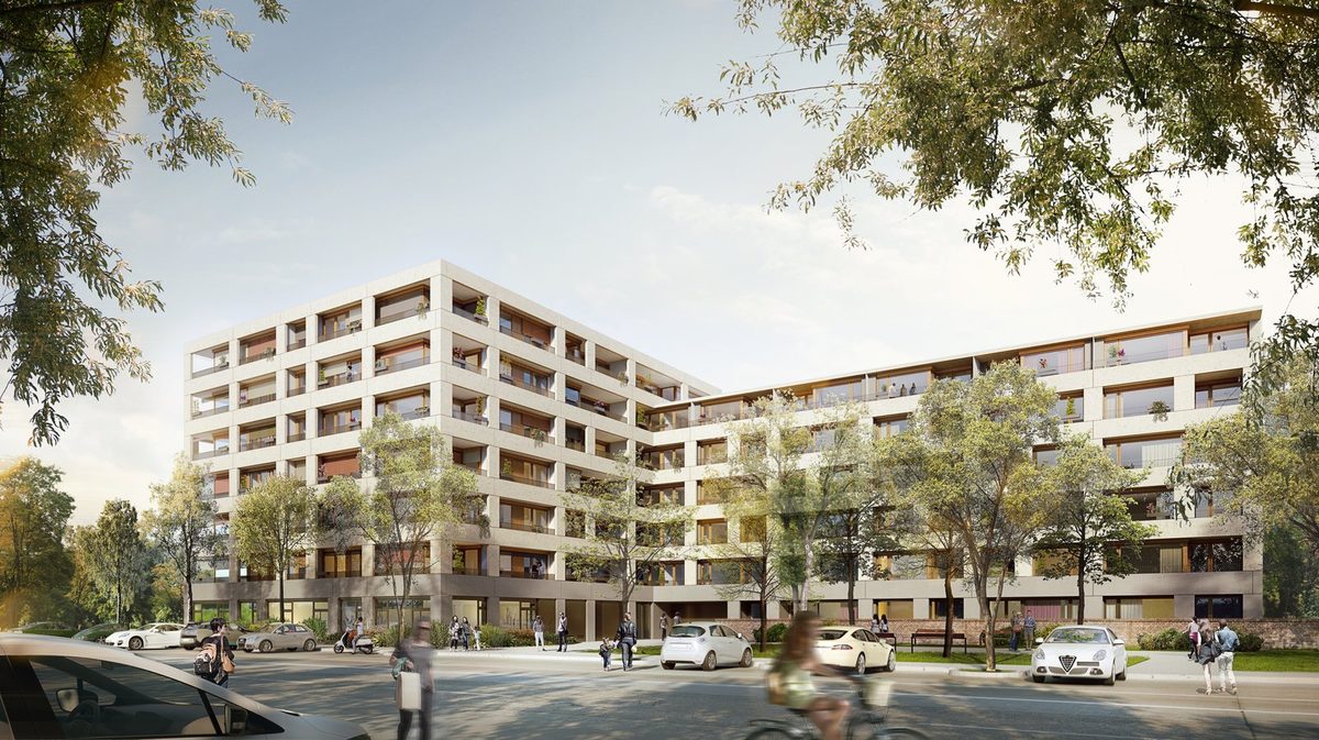 Visualisation of a residential building from the Vienna portfolio